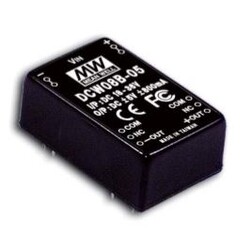 Meanwell - DCW08B-12 Meanwell 18~36Vdc>+/-12Vdc +/-335mA