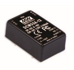 Meanwell - DCWN03B-12 Meanwell 18~36Vdc>+/-12Vdc +/-125mA