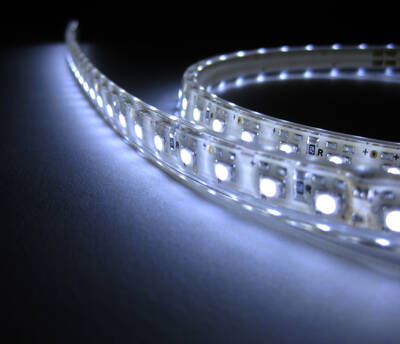 KL-FE120-P0-14W-SLK, Koled, Ekonomik, Şerit Led, Flexible, Beyaz, Silikonlu, 6500K,120smd, DIŞ , 12v, 14w