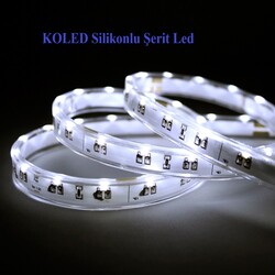 KL-FE60-P0-5W-SLK, Koled, Şerit, Led, Beyaz, Silkonlu, Dış mekan, 6500K, 60 led, 12V, 5W - Thumbnail