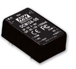 Meanwell - DCW12A-05 Meanwell 9~18Vdc>+/-5Vdc +/-1200mA