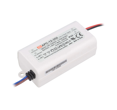 APC-12-350, Meanwell, 9~36Vdc, 350mA, IP30