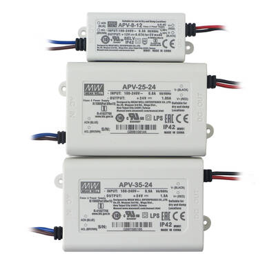 APV-16-24, Meanwell, 24V, Led driver, Güç kaynakları, IP42, Ekonmik Seri