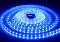 KL-FE60-BLUE-6W-SLK, Mavi Şerit Led, Silikonlu, BLUE, Koled, 60smd, DIŞ, 12v, 6w - Thumbnail