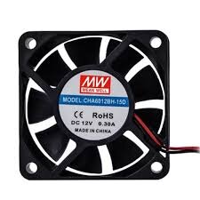  - CHA6012BH-15D, Fan, 12V, 60*60*15mm Meanwell Fan