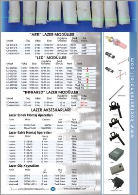 LG-635-2.5-5, Çizgi Lazer, Hizalama, İşaretleme, Kırmızı, 3mW, 5V