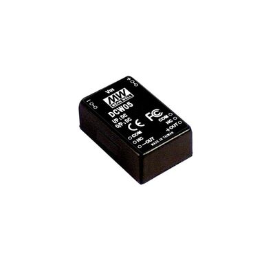 DCW05C-05 Meanwell 36~72Vdc>+/-5Vdc +/-500mA