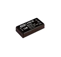 Meanwell - DKA15B-12 Meanwell 18~36Vdc>+/-12Vdc +/-625mA