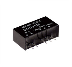Meanwell - DPU01M-15 Meanwell 10.8~13.2Vdc>+/-15Vdc +/-33mA