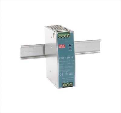 EDR-120-12, Ekonomik Seri, 12V, 10A, Power supply, DIN, Güç kaynağı, ( İnce, Slim)