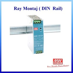 EDR-150-24, Meanwell, 24Vdc 6.5Amp, DIN Rail, Güç Kaynakları - Thumbnail