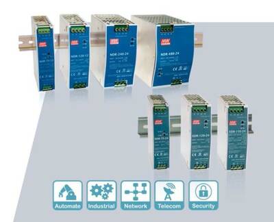 EDR-150-24, Meanwell, 24Vdc 6.5Amp, DIN Rail, Güç Kaynakları