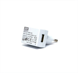 GS05E-USB Meanwell 05Vdc 1.0Amp PrizTip-USB A Tipi - Thumbnail