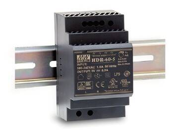 HDR-30-15 Meanwell 15Vdc 2.0Amp DIN Rail StepShape
