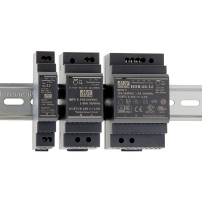 HDR-60-12, Meanwell, 12Vdc, 4.5Amp, DIN Rail, Ekonomik Güç Kaynağı