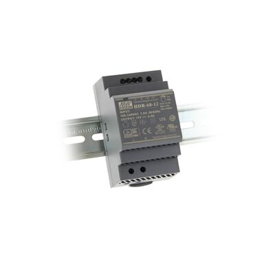 HDR-60-12, Meanwell, 12Vdc, 4.5Amp, DIN Rail, Ekonomik Güç Kaynağı