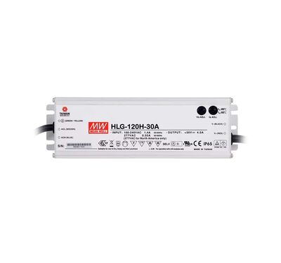 HLG-120H-30A Meanwell 30Vdc 4.0Amp ADJ