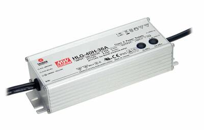HLG-40H-36 Meanwell 36Vdc 1,12Amp IP67