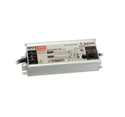 HLG-60H-36A Meanwell 36Vdc 1,7Amp ADJ