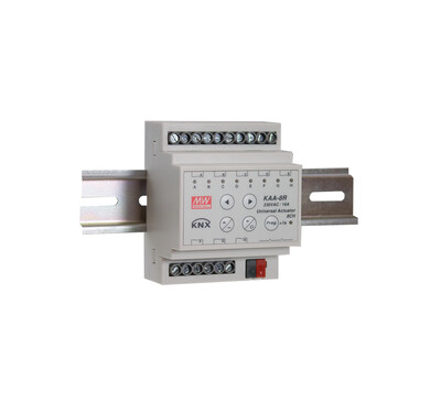 KAA-8R Meanwell KNX 8 Channel Actuator