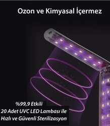 KL-LCC100-ALU-30L-UVC, Ulturaviyole, UV, violet, led, Çubuk, 30 Led/mt, Güçlü ışık, sterilizasyon, hava, su, uv temizleme, 275nm - Thumbnail