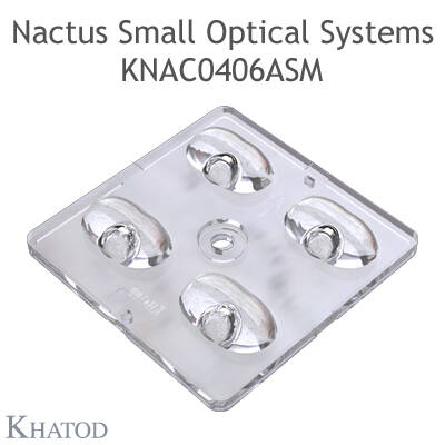 KNAC0406ASM, Khatod, 2x2 Blok lens, geniş açı, Modul 4, 160° x 110°, IESNA TYPE II Medium