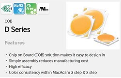 SPHWHAHDNG27-YZR3DB Samsung Samsung COB led LC026DB,5000K,90CRI,36vdc,720~1440mA,max:53w - Thumbnail