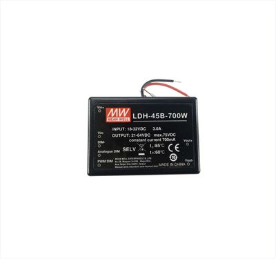 LDH-45B-700W Meanwell 18~32Vdc>21~64Vdc 700mA step-up