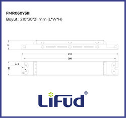LF-FMR040YSIII 40W , 200mA~350mA İnce, Slim, IP20, Dip Switch Ekonomik Seri - Thumbnail