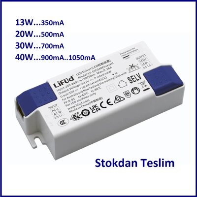 LF-GIF030ES0700H 700mA 30W Led Trafo, Küçük boyut, Led Driver, Ekonomik Fiyat, Led Sürücü, STOKTAN Teslim