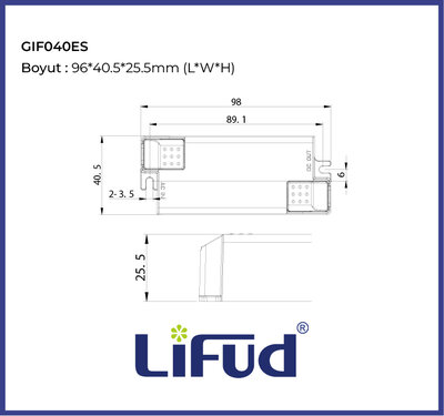 LF-GIF040ES0900H, 40Watt, 9~42V, 900mA, 1050mA, İç mekan, Downlight, Track light, Led Spot, Led panel, EKONOMİK