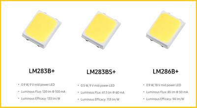 Samsung 6V led, LM282B+, 6500K, 6V, 150mA, 2835