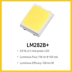 Samsung 6V led, LM282B+, 6500K, 6V, 150mA, 2835 - Thumbnail