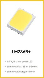 Samsung 18V 2835 Led, 3000K, Sıcak Beyaz, Yüksek CRI, SMD led, LM286B+, 90CRI, 3000K, 60mA, 2835 - Thumbnail