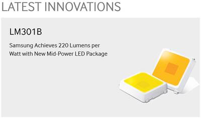 Samsung Led chip, 3030, SMD, Yüksek Verim, Naturel beyaz, LM301, 4000K, 3V, 200mA