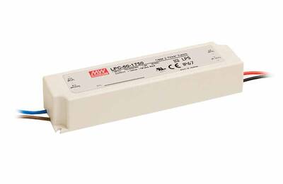 LPC-60-1400, Led driver, IP67, Sabit akım, Dış Mekan, İnce, uzun, slim,1400mA 
