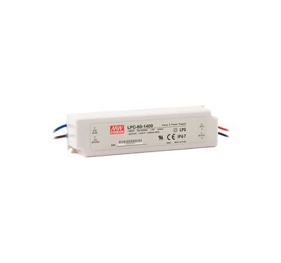LPC-60-1400, Led driver, IP67, Sabit akım, Dış Mekan, İnce, uzun, slim,1400mA 