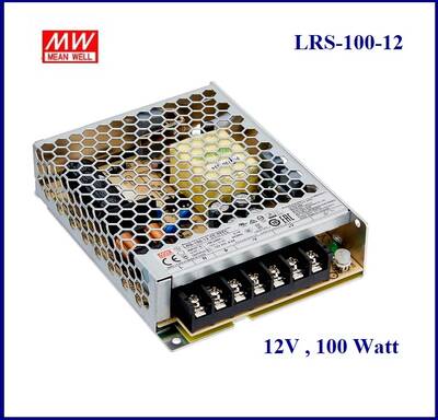 LRS-100-12, Led Trafo, 8.5A, 12V, meanwell, Güç Kaynağı, 100Watt, Led çubuk, CCTV, Kamera, Şerit Led, Adaptör