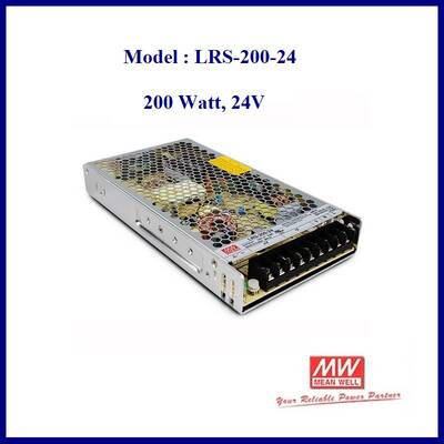 LRS-200-24, En Ekonomik, Power Supply, İnce, Slim, 24V, Güç Kaynakları, 200W