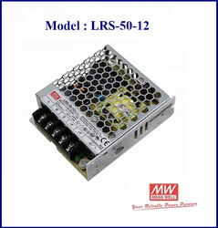 Meanwell - LRS-50-12, Power Supply, CCTV, Kamera, SMPS, 50W, 12V, 4.2A, Güç Kaynakları