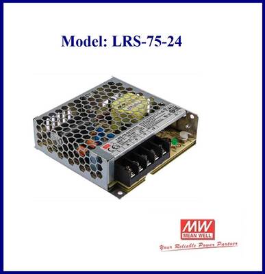 LRS-75-24, Power Supply, En Ekonomik Seri, Pano tip, 24V, Güç Kaynağı, SMPS