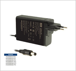 NGE90E18-P1J Mean Well 18V 5A 90W Medikal Adaptör / Trafo - Duvar Tipi