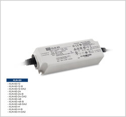 Meanwell - XLN-60-H-DA2, Dali2 Trafo NFC Programlı, Akım ayarlı 60W 900mA-1700mA IP67 Dış mekan, led sürücü 