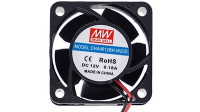 CHA4012BH-10B, Fan, 12V, 40*40*10mm Meanwell Fan