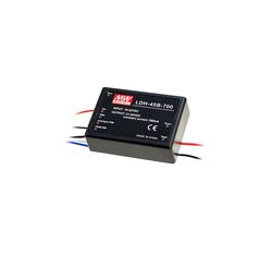 Meanwell - LDH-45B-700, DC Giriş, Sabit akım, led sürücü, 45W, 700mA, In:18~32Vdc , Out: 21~64Vdc, step-up, Led driver