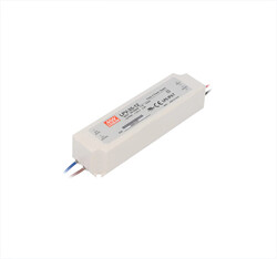 Meanwell - LPV-35-12, 12V, İnce, Slim, Led Trafo, Led Adaptör, ekonomik, ucuz, plastik kasa, IP67,Led Guc Kaynagi
