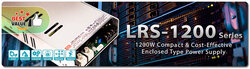 LRS-1200-24, Power Supply, En Ekonomik Model, ince, 24V, Güç Kaynağı, 50A - Thumbnail
