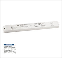 Meanwell - SPWM-240-24DA2Q, DALI2 240W 24V 10A Led Sürücü DT8 dimable led driver Tunable White Led Sürücü CCT Led kontrol, RGBW projelerinizde kusursuz renk ve parlaklık kontrolü