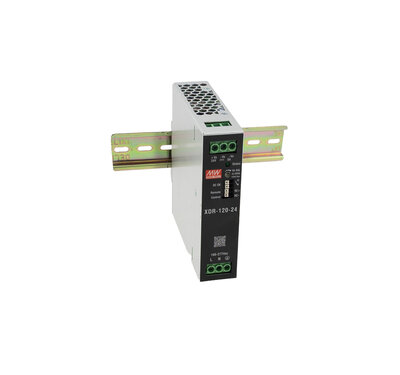 XDR-120-24 - Meanwell 120W AC/DC Ultra ince Endüstriyel Ray Montaj Güç Kaynağı