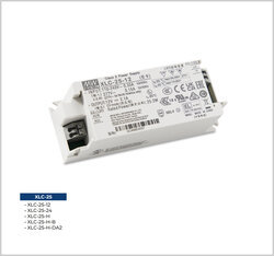 Meanwell - XLC-25-H-DA2 Led driver 300mA~1050mA 9V~54V Dip switch ile seçilebilir DALI2 Dim led trafo